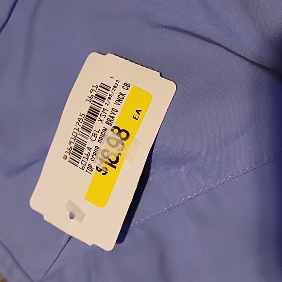 Wonder Wink Blue Scrub Top NWT - Picture 3 of 3